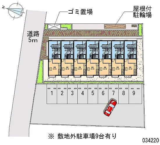 ★手数料０円★ふじみ野市市沢　月極駐車場（LP）